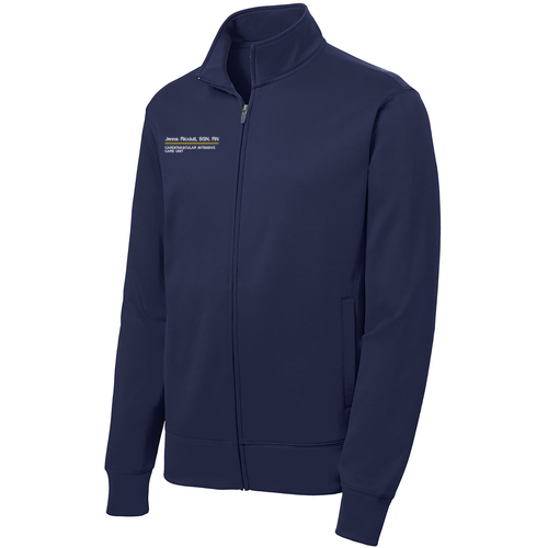 Sport-Tek Sport-Wick Fleece Full-Zip Jacket -- Navy