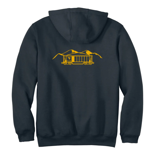 Screen Printed Carhartt Midweight Hooded Sweatshirt -- New Navy