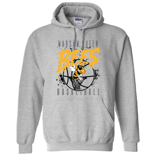 Queen Bees Gildan Heavy Blend Hooded Sweatshirt -- Sport Grey