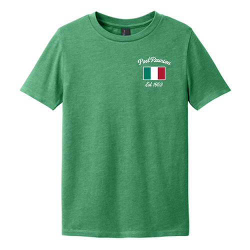 District Youth Perfect Blend Cvc Tee -- Heathered Kelly Green