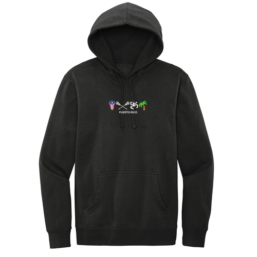Puerto Rico Icon Pullover Hoodie -- Black