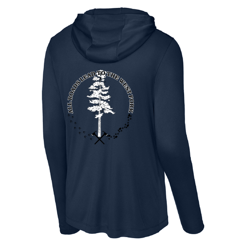 Sport-Tek Posi-UV Pro Long Sleeve Hoodie -- True Navy