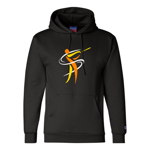 Mens/Unisex Champion 9 oz., 50/50 EcoSmart Pullover Hood -- Black