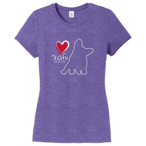 District Womens Perfect Tri Tee -- Purple Frost