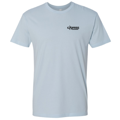 Cypress Mountain Logo 2 Black Ink -- Short Sleeve Light Blue