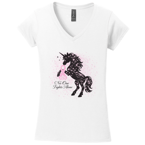 Gildan Softstyle Women's Fit V-Neck T-Shirt -- White