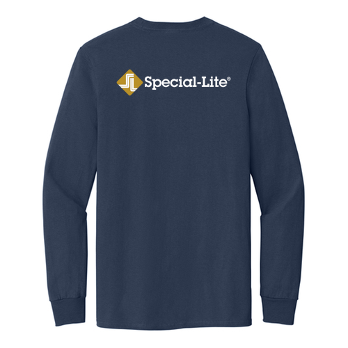 Port & Company Tall Long Sleeve Essential Pocket Tee -- Navy