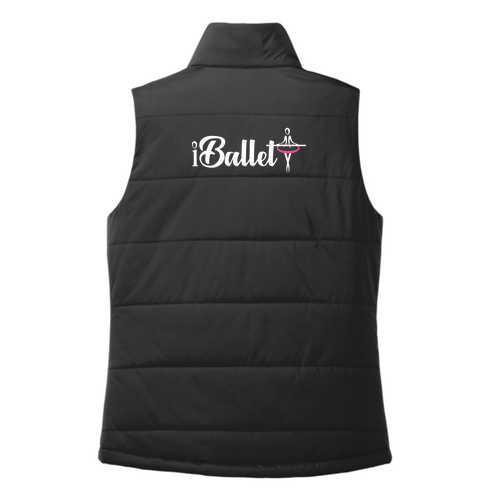 Ladies Port Authority Puffer Vest -- Deep Black
