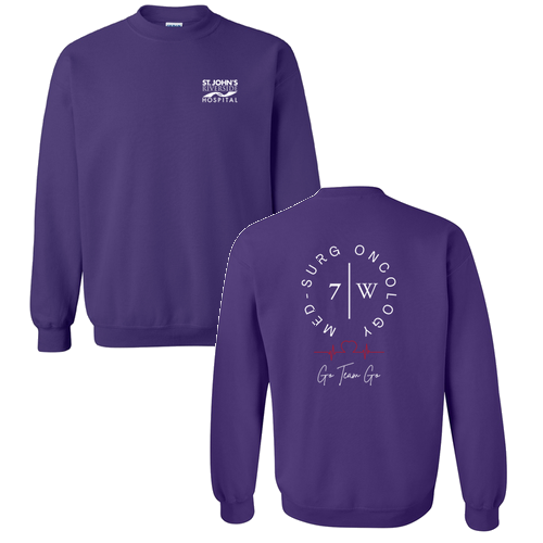 Gildan Heavy Blend Crew Neck Sweatshirt -- Purple