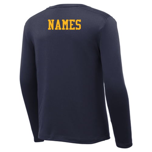 Youth Sport-Tek Posi-UV Pro Long Sleeve Tee -- True Navy