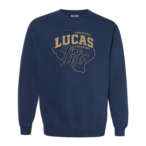 Comfort Colors Unisex Garment-Dyed Crewneck Sweatshirt -- True Navy