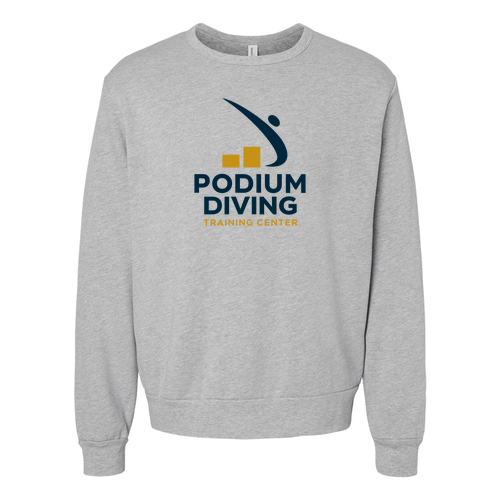 Bella+Canvas Sponge Fleece Classic Crewneck Sweatshirt -- Athletic Heather