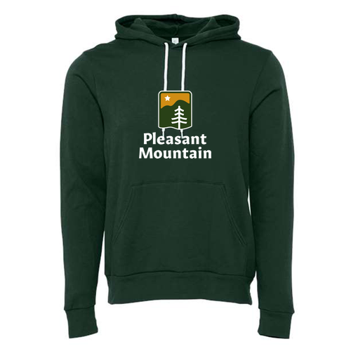 Pleasant Mountain Logo 1 Full color -- Pullover Hooded Sweatshirt Forest