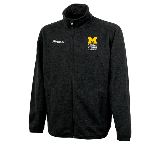 Charles River Heathered Fleece Jacket -- Black Heather, Class of 2027