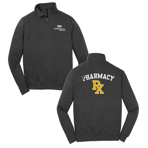 Sport Tek Quarter Zip Sweatshirt -- Graphite Heather