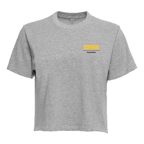Next Level Apparel Women’s Heavyweight Boxy Tee -- Heather Gray