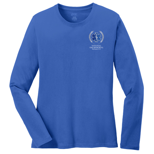 National EMS Memorial Ladies Long-Sleeve Tee Royal