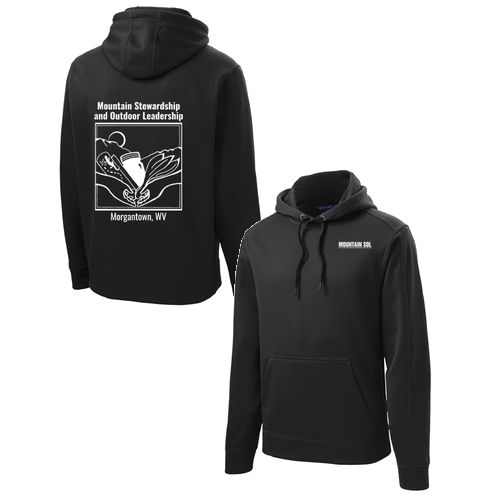 Sport-Tek Repel Fleece Hooded Pullover -- Black