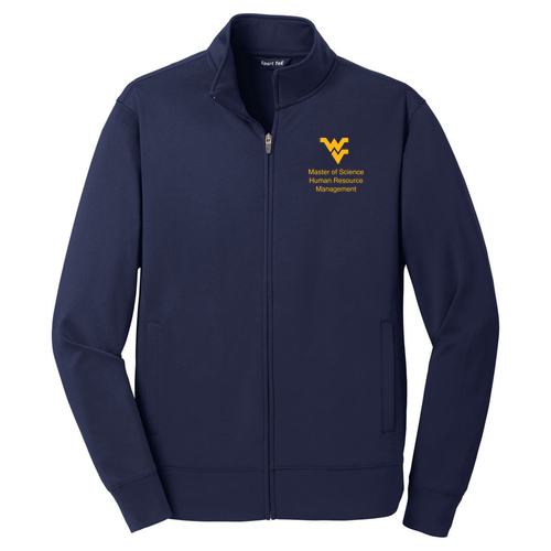 Masters of Science Human Resource Management: Sport-Tek Sport-Wick Fleece Full-Zip Jacket -- Navy