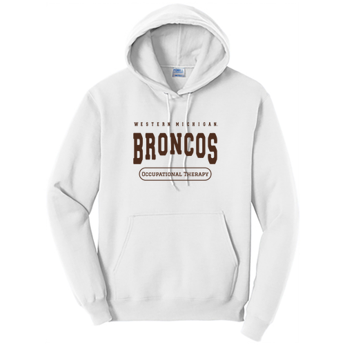 Port and Company Core Fleece Pullover Hooded Sweatshirt -- White
