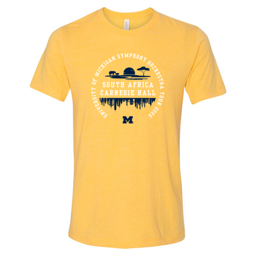 Mens/Unisex Bella Canvas Triblend Short Sleeve T-Shirt -- Yellow Gold Triblend