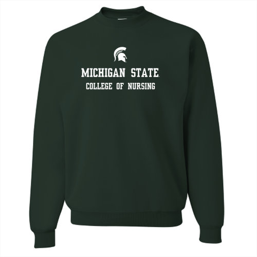 Jerzees 8 Oz., 50/50 Nublend Fleece Crew -- Forest Green