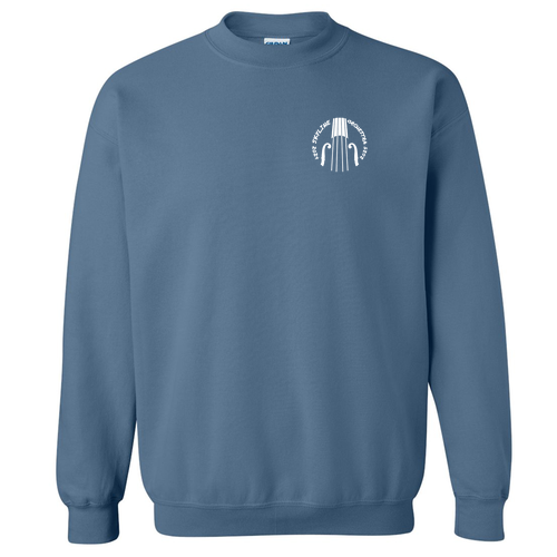 Gildan Heavy Blend Crewneck Sweatshirt -- Indigo Blue