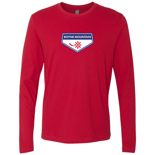 Boyne Mountain Logo 1 Full color -- Long sleeve Red