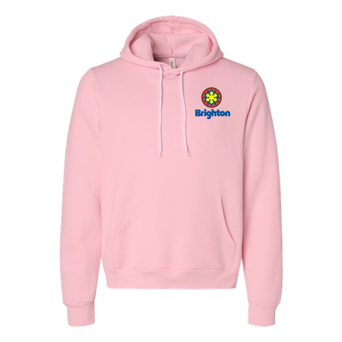 Brighton Logo 2 Full color -- Pullover Hooded Sweatshirt Pink