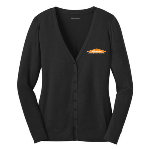 Port Authority Ladies Concept Cardigan -- Black