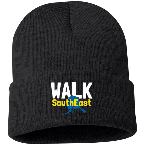 Embroidered Sportsman 12" Cuffed Beanie -- Heather Charcoal