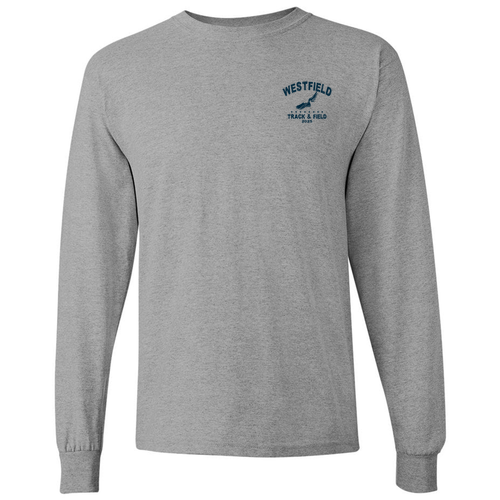Gildan Heavy Cotton Longsleeve Basic T-Shirt -- Sport Grey