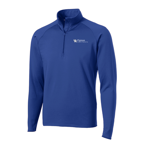 Sport Tek Sport Wick Stretch Half Zip Pullover -- True Royal