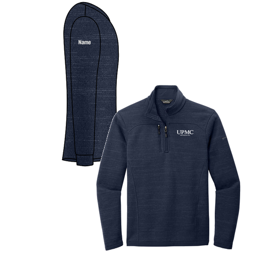 Eddie Bauer Sweater Fleece Quarter-Zip -- River Blue Navy Heather