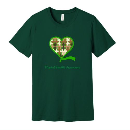 Mental Health Awareness T-Shirt -- Evergreen