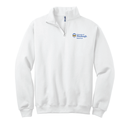 Jerzees 1/4 Zip Cadet Sweatshirt -- White