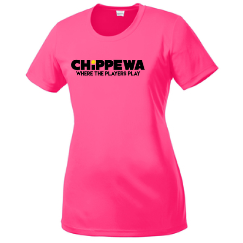 Ladies Sport Tek Competitor Tee -- Neon Pink