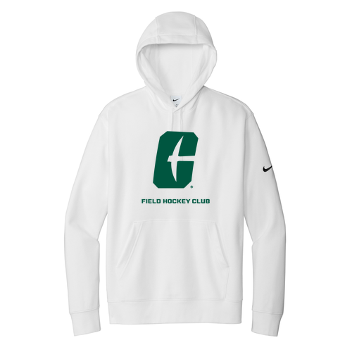 Nike Club Fleece Sleeve Swoosh Pullover Hoodie -- White