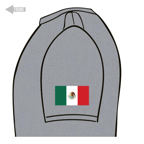 MEXICO Performance Tee -- YOUTH Silver