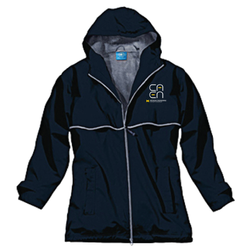 Ladies Charles River New England Rain Jacket -- True Navy