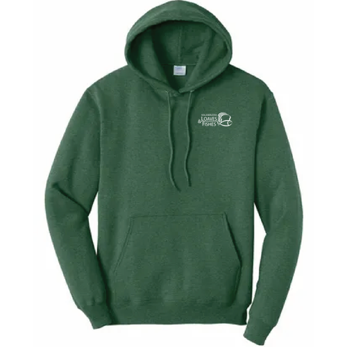 Port & Company Core Fleece Pullover Hooded Sweatshirt -- Forest Green Heather