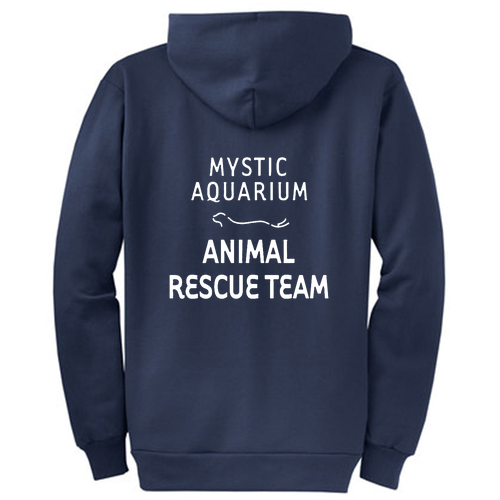Mystic Aquarium Animal Rescue Program Full Zip Hoody (Navy)
