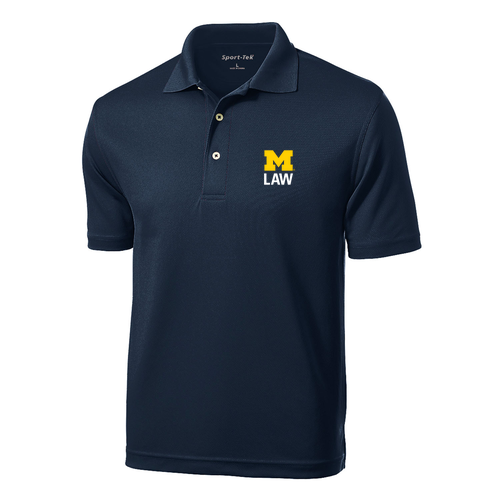 Sport Tek Dri Mesh Sport Shirt -- Navy