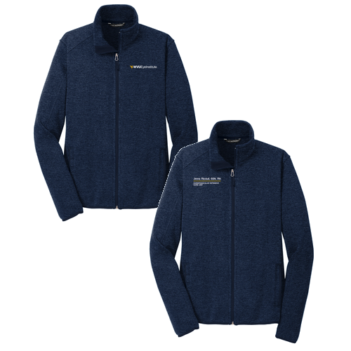Port Authority Sweater Fleece Jacket -- River Blue Navy Heather