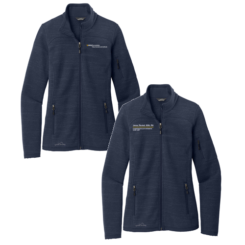 Eddie Bauer Ladies Sweater Fleece Full-Zip -- River Blue Navy Heather