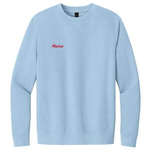 PR Flag Embroidered Logo Crewneck Sweatshirt -- Ice Blue