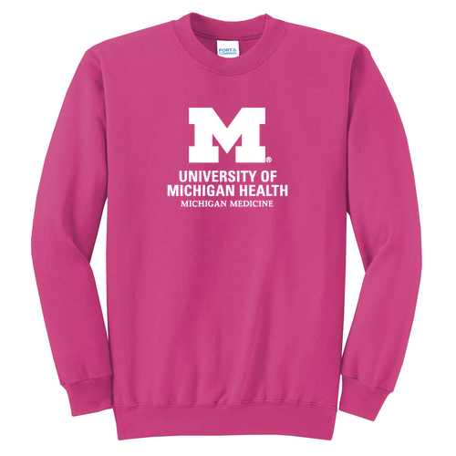 Mens/Unisex Port and Company Classic Crewneck Sweatshirt -- Sangria