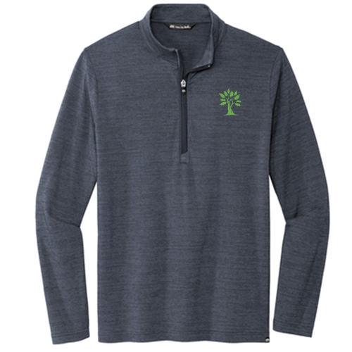 TravisMathew Crestview 1 / 4-Zip -- Vintage Indigo Heather (Embroidered)