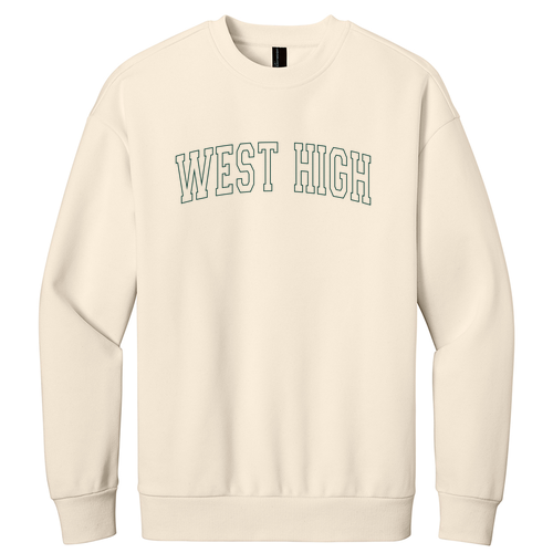 District V.I.T. Heavyweight Fleece Crew -- Griege