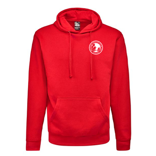 J America Unisex BTB Fleece Hooded Sweatshirt -- Red